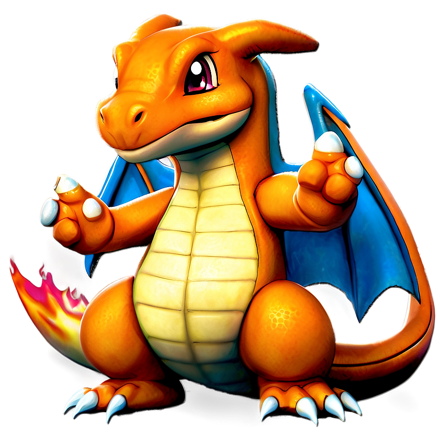 Charizard and Charmander PNG wwo PNG with transparent background