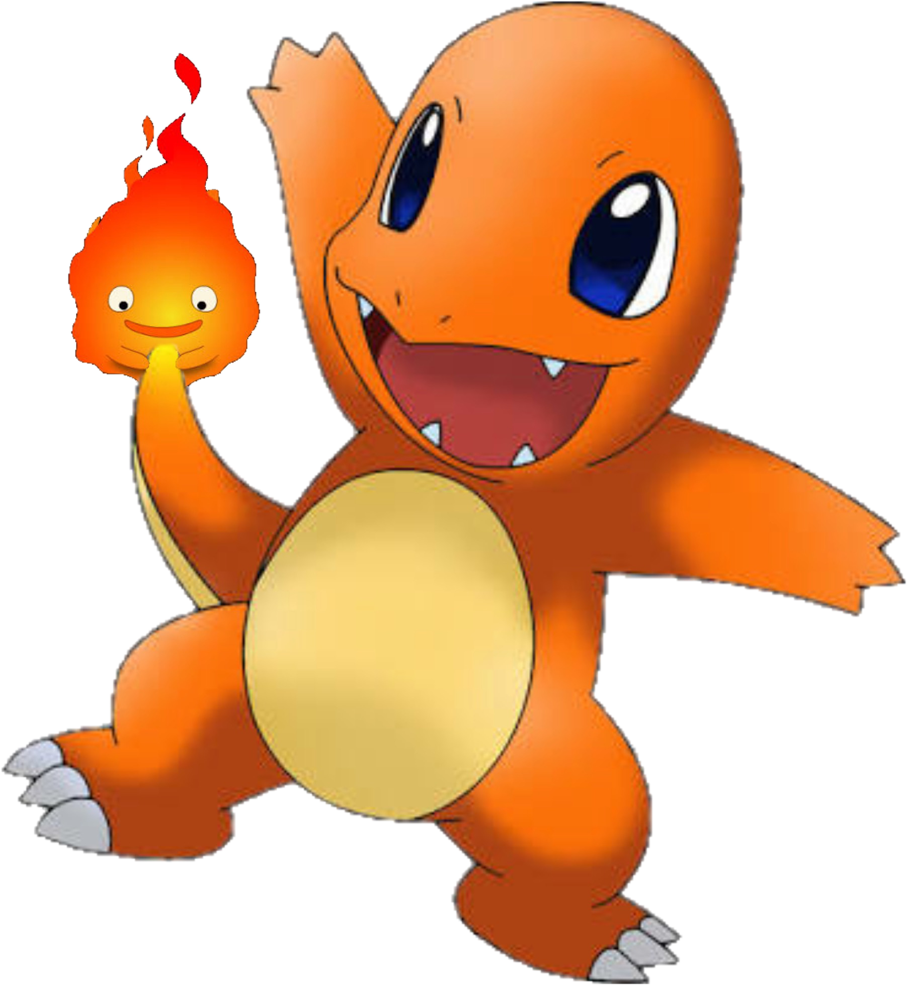#charmander #calcifer #cute #crossover #fire #pokemon - Pokemon With Fire On Tail, HD Png Download PNG with transparent background
