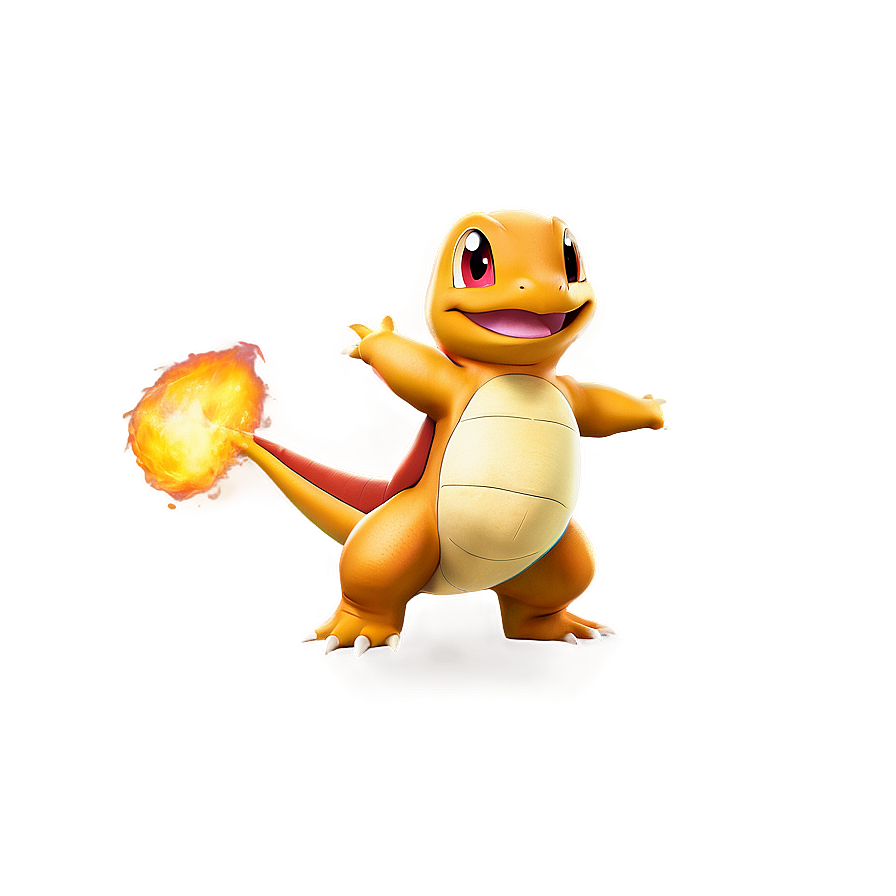 Charmander in Action Pose PNG 05212024 PNG with transparent background