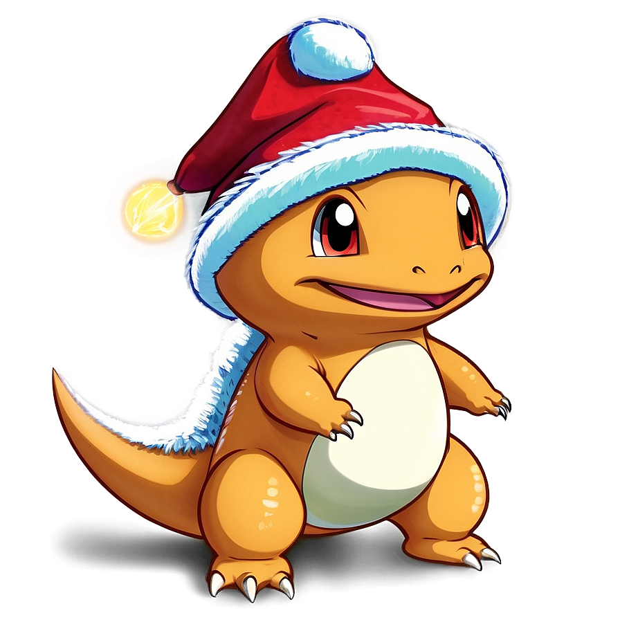 Charmander In Festive Hat Png 6