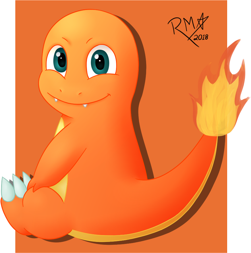 Charmander By Richy Miner - Cartoon, HD Png Download PNG with transparent background