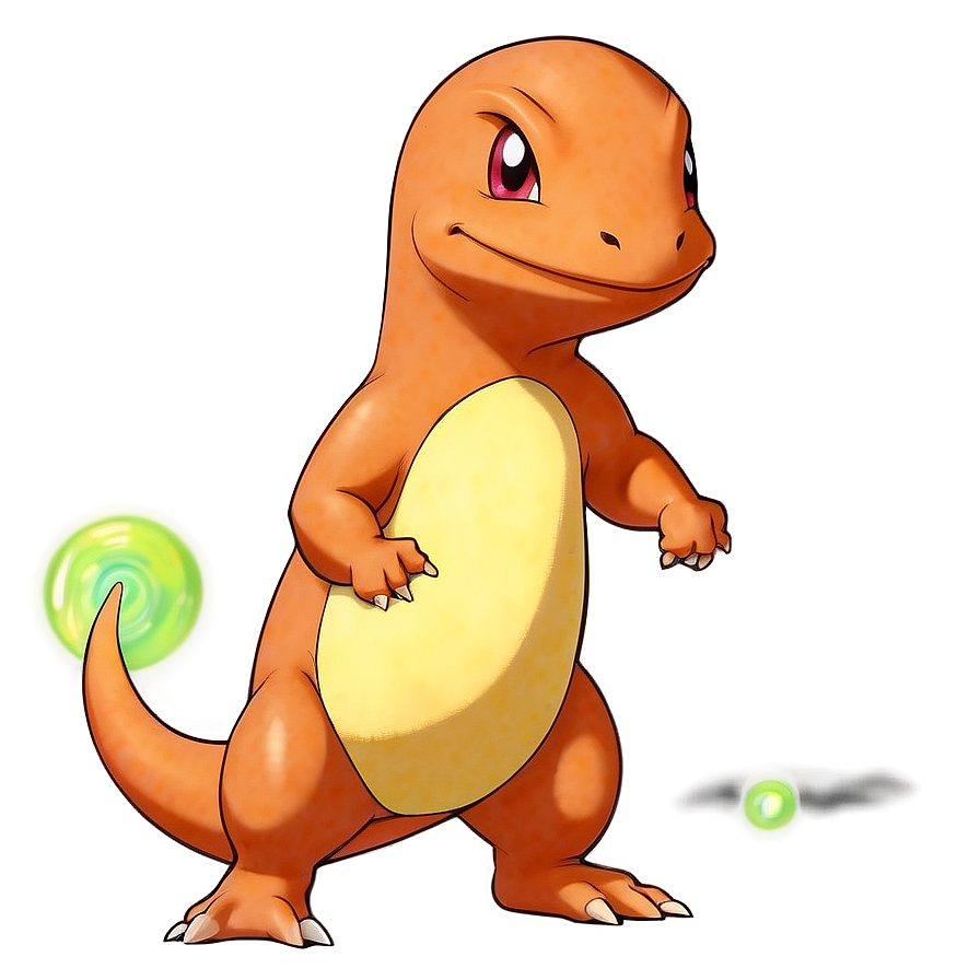 Charmander Pokémon Battle Stance PNG ysa PNG with transparent background