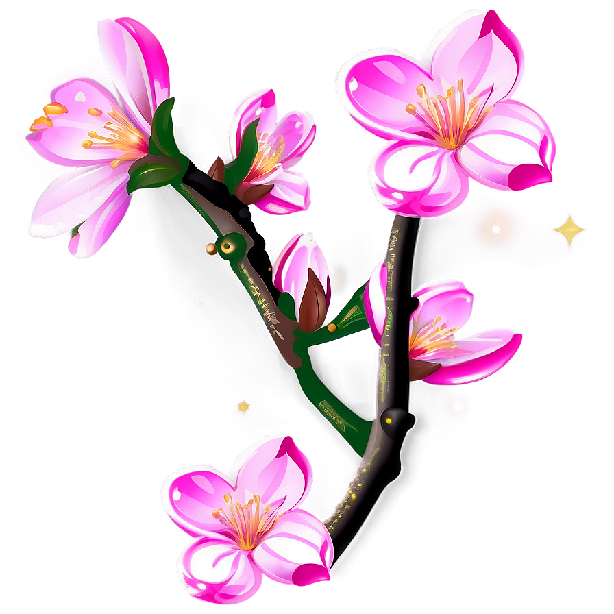 Charming Blossom Clipart Png 06202024