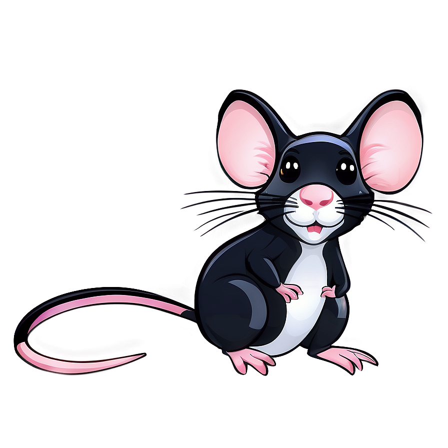 Charming Cartoon Rat Png 2