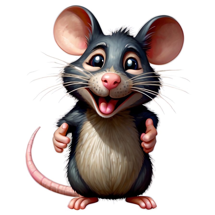 Charming Cartoon Rat Png 55