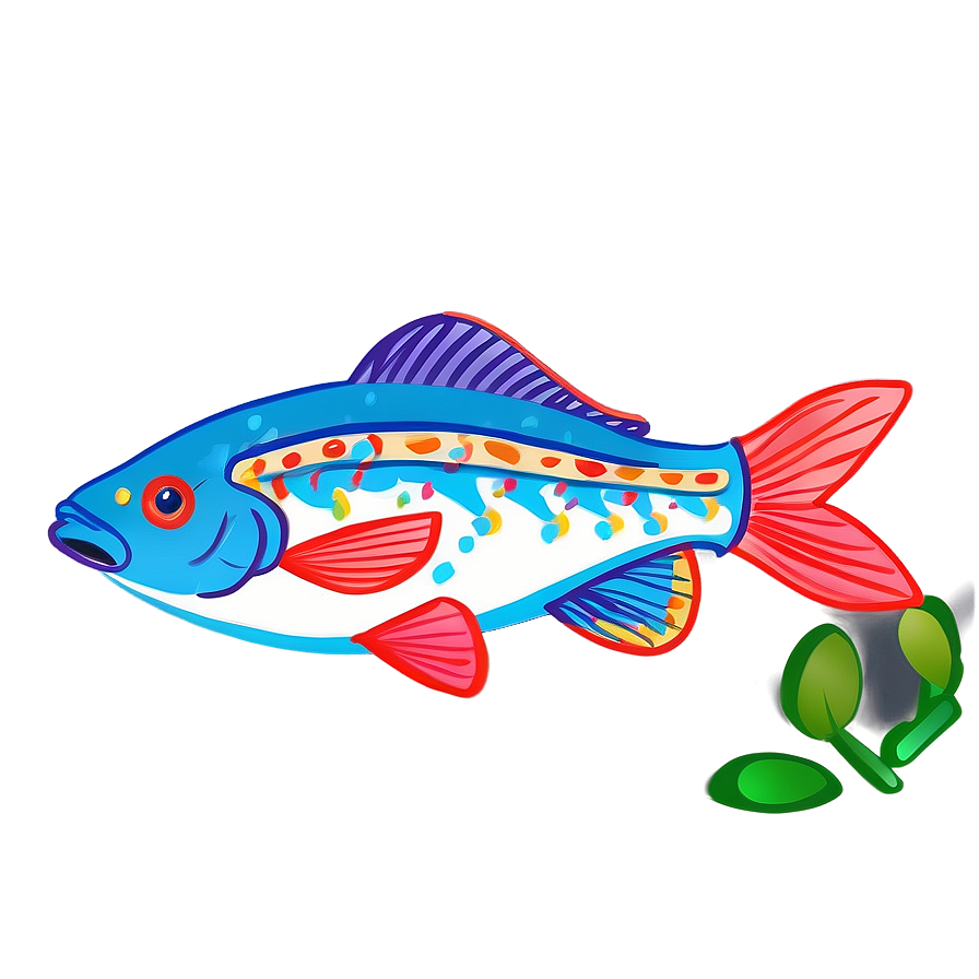 Charming Fish Drawing Png 06292024