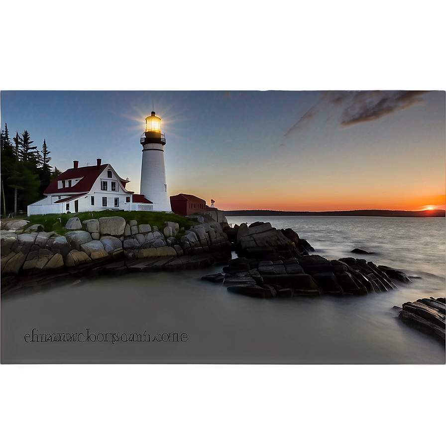 Charming Maine Lighthouse Png Lpd