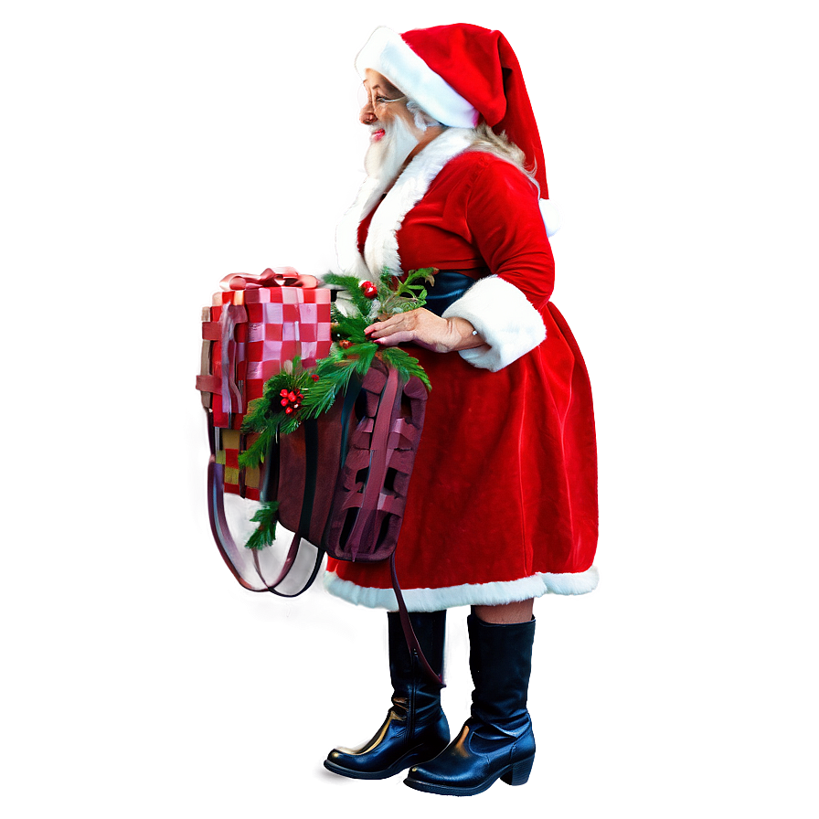 Charming Mrs Claus Art Png Elt95