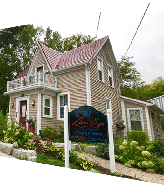 Charming Spa House Exterior PNG with transparent background