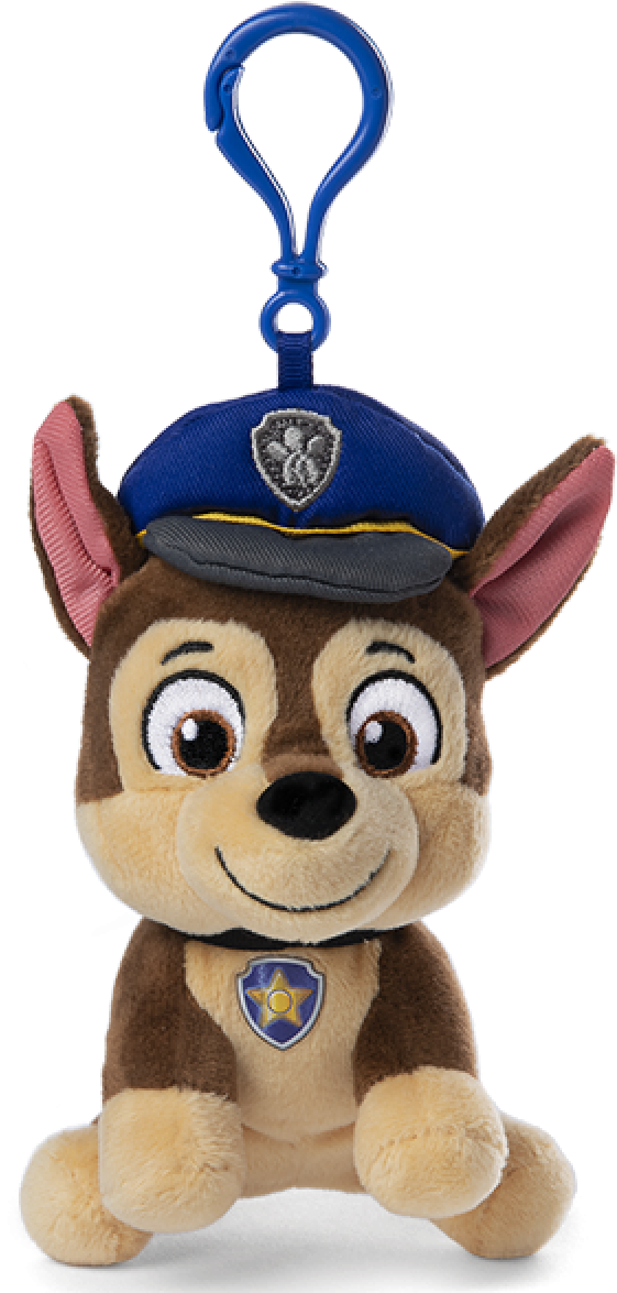 Chase Paw Patrol Plush Keychain