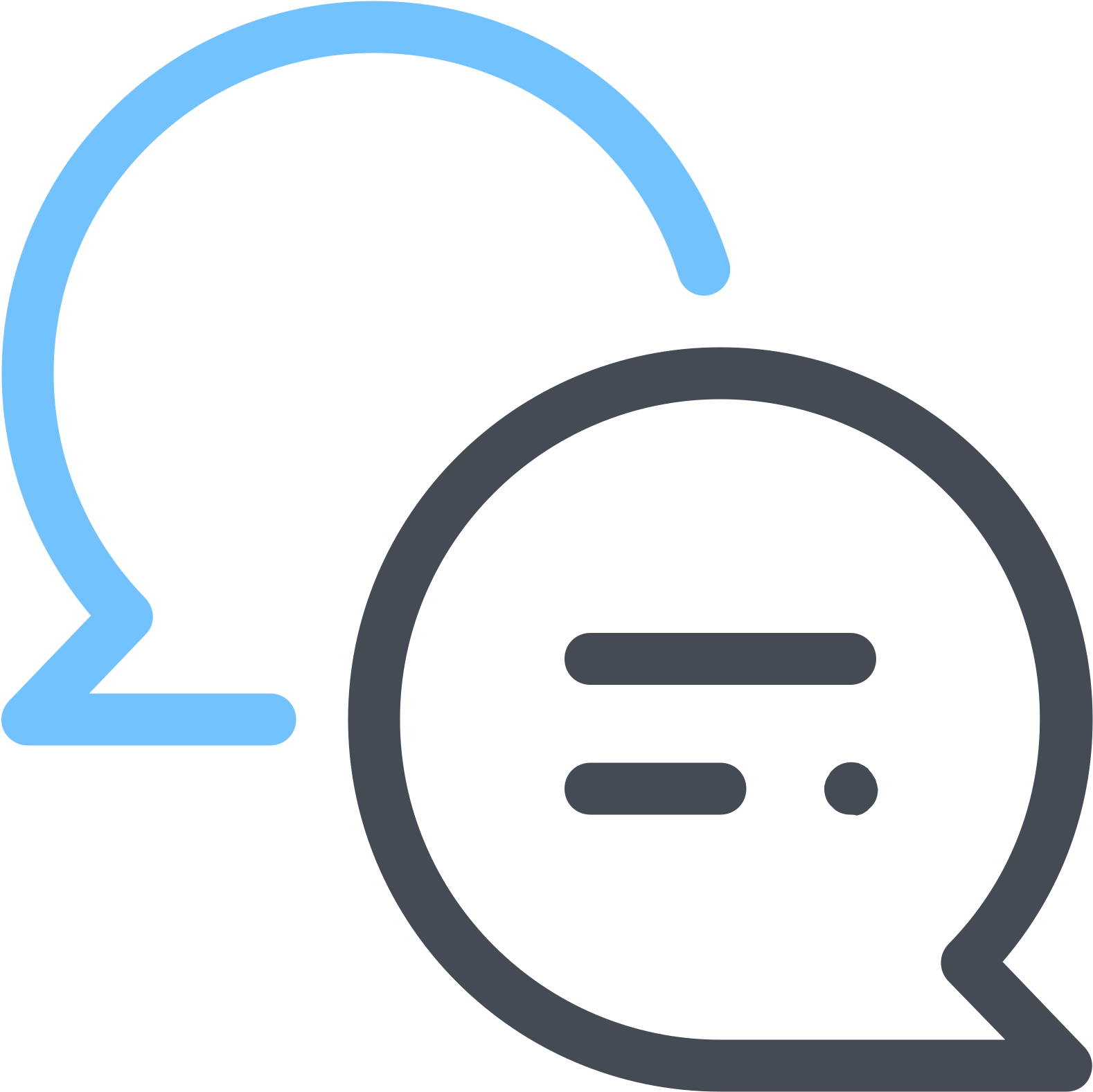 Chat Bubble Icon Graphic