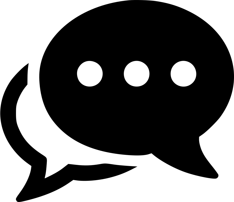 Chat Bubbles Icon PNG with transparent background