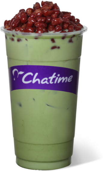 Chatime Green Tea Lattewith Red Beans