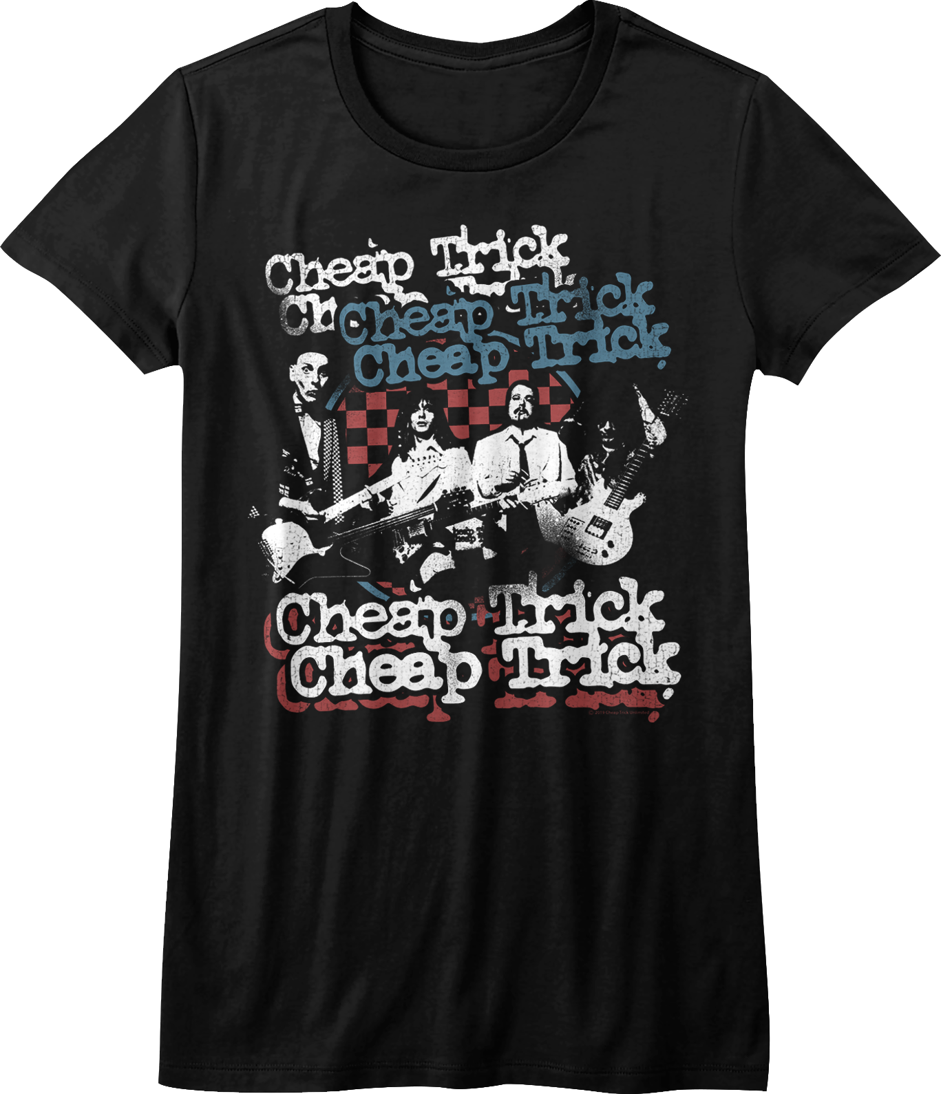 Cheap Trick Band Graphic T Shirt PNG with transparent background