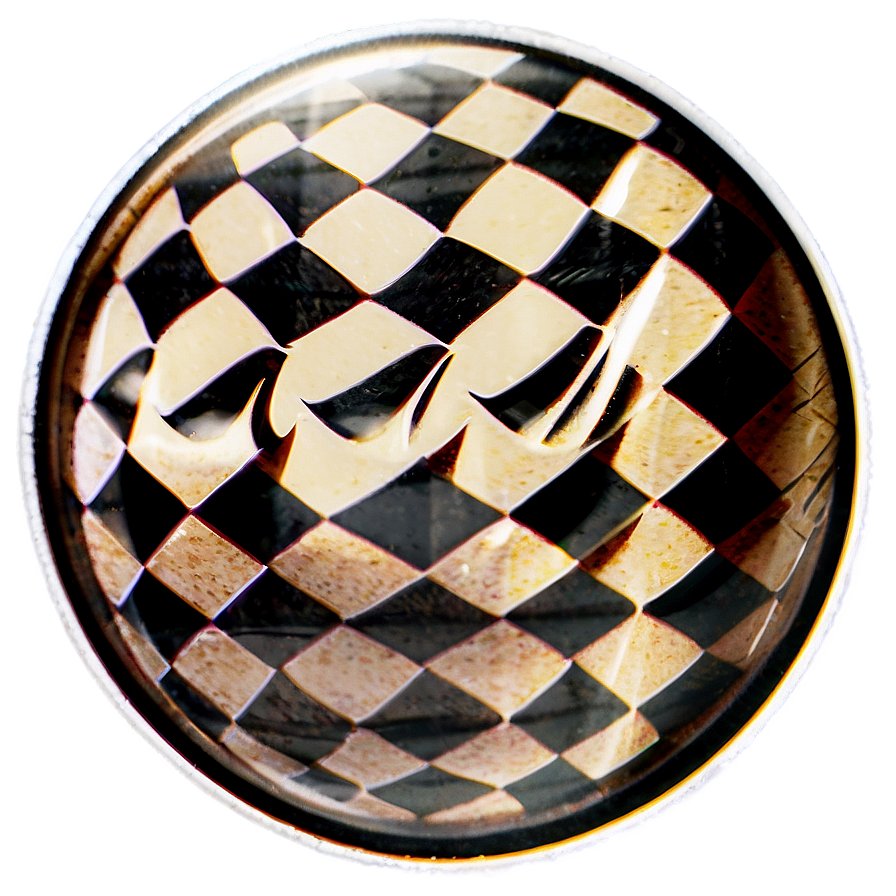 Checkerboard Circle Sticker Png Uea93