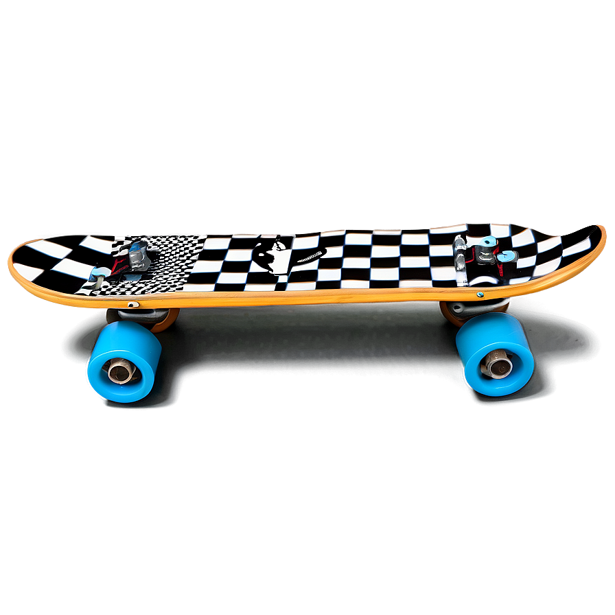 Checkered Skateboard Design Png 06202024