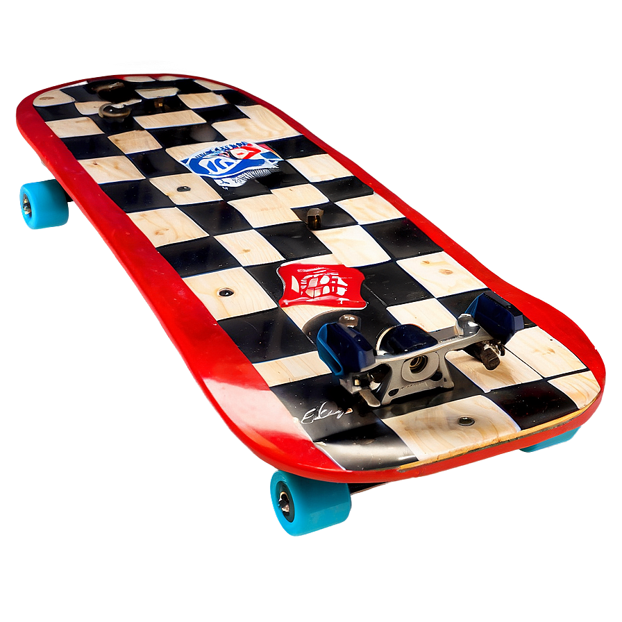 Checkered Skateboard Design Png Dxn89