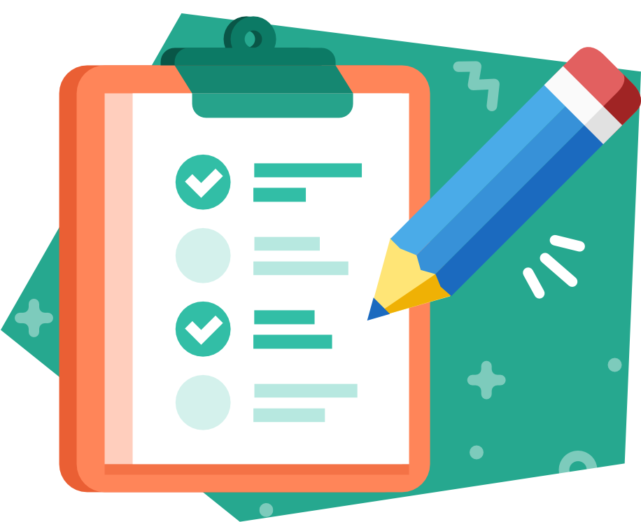 Checklist Clipboard Illustration PNG with transparent background