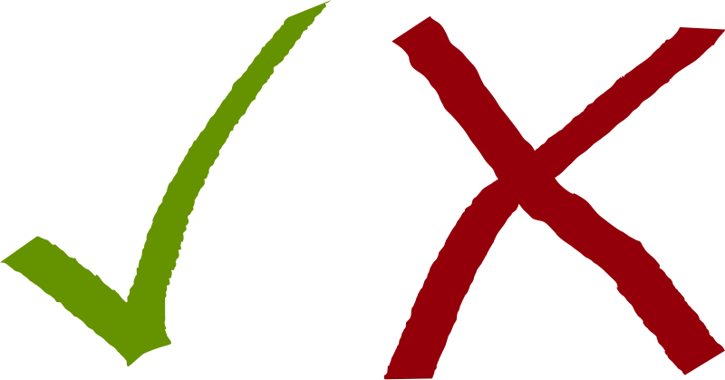 Tick And Cross - Tick And Cross Clipart, HD Png Download PNG image with a transparent background, free high-resolution download