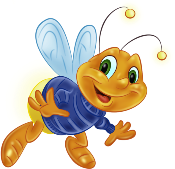 Cheerful Cartoon Bee