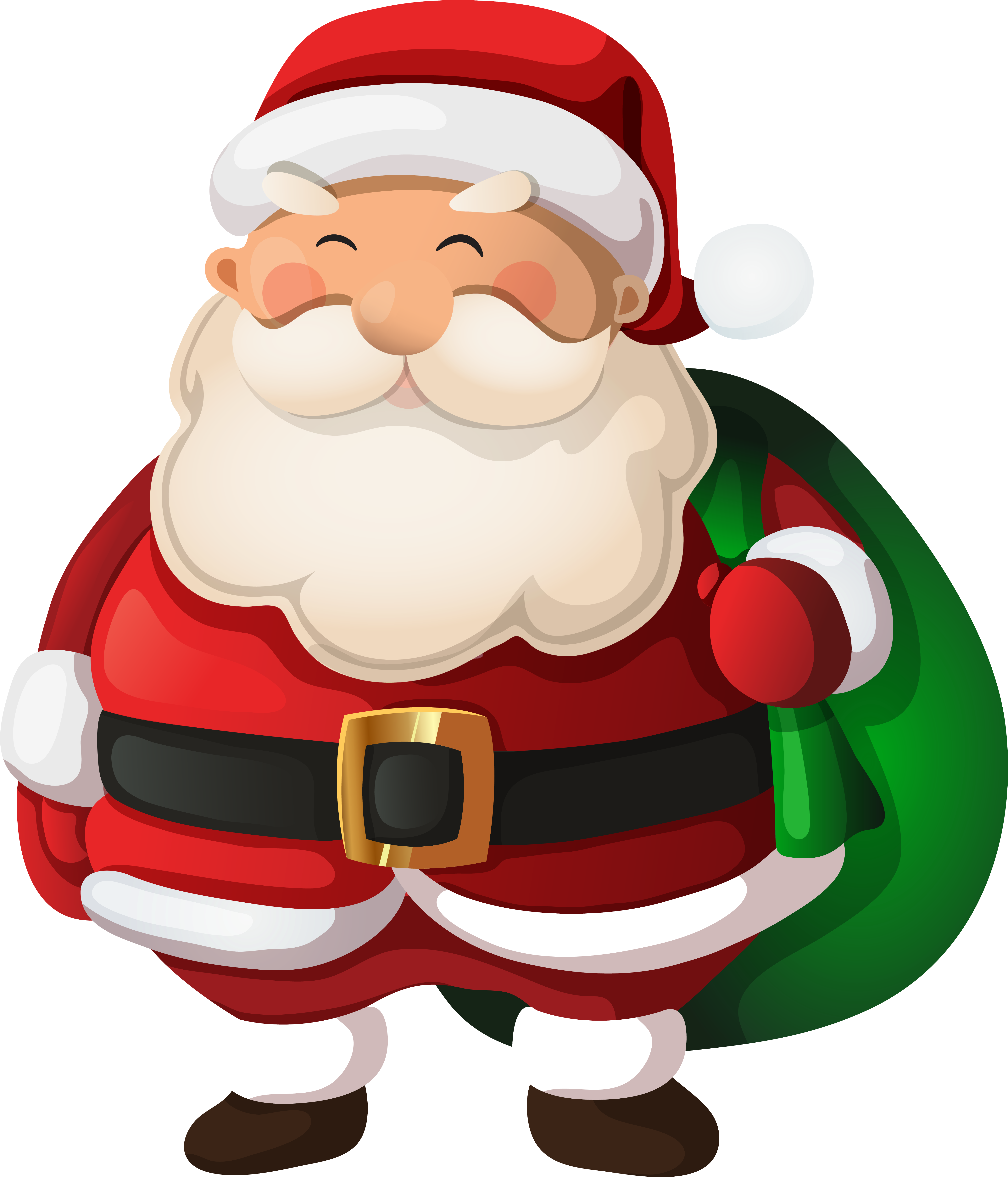 Cheerful Cartoon Santa Claus.png