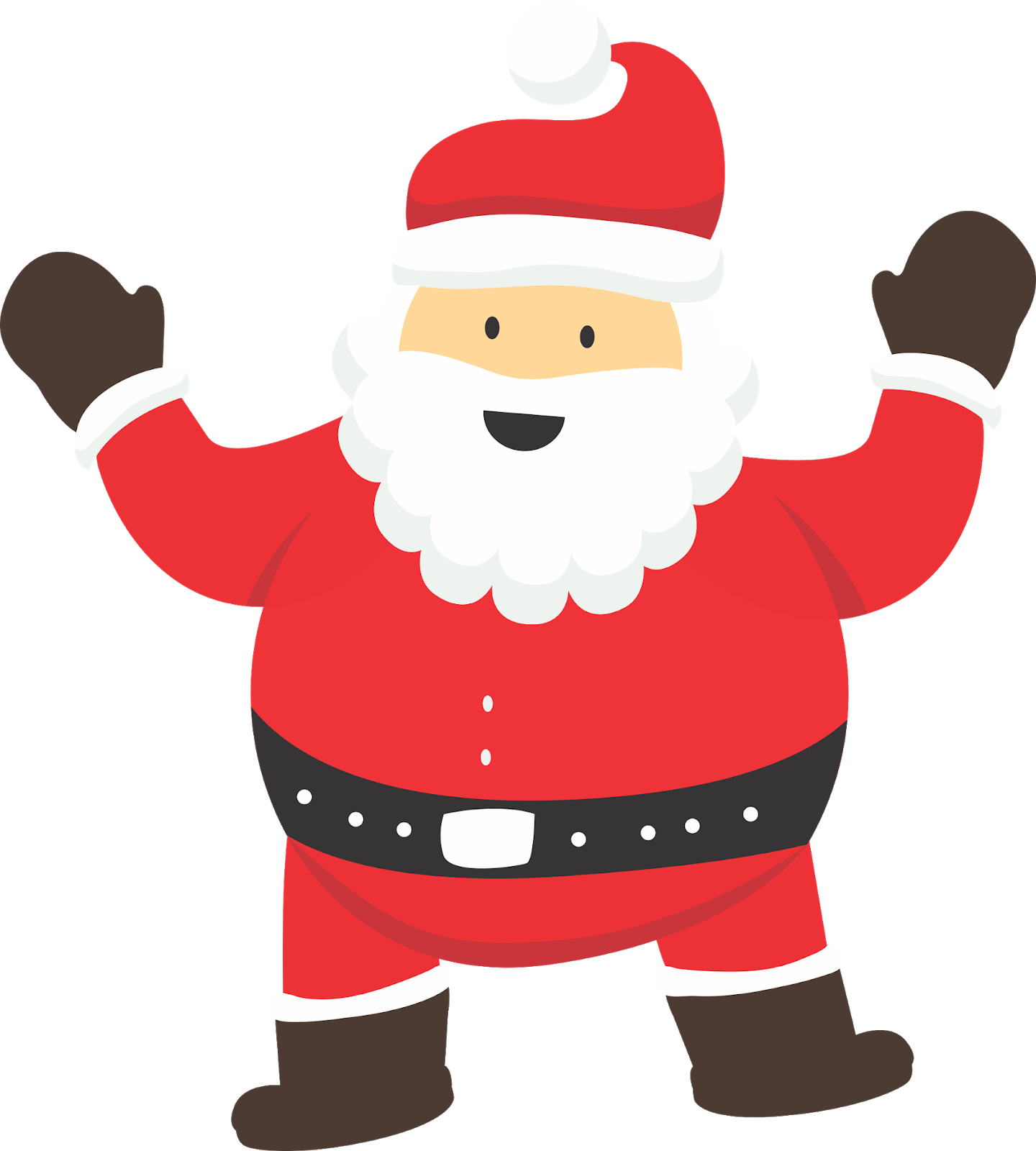 Cheerful Cartoon Santa Claus.png PNG with transparent background