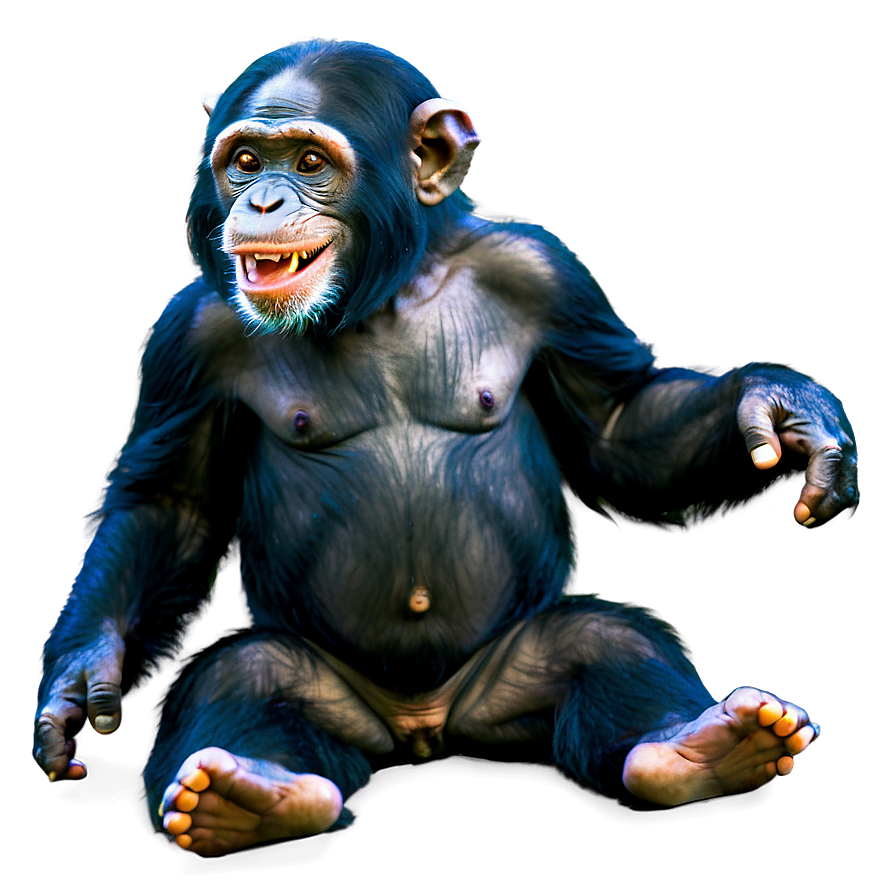 Cheerful Chimpanzee Playing Png 06112024