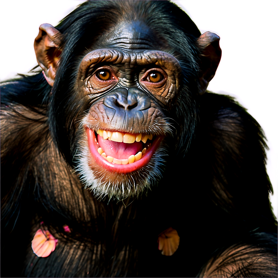 Cheerful Chimpanzee Playing Png Slm