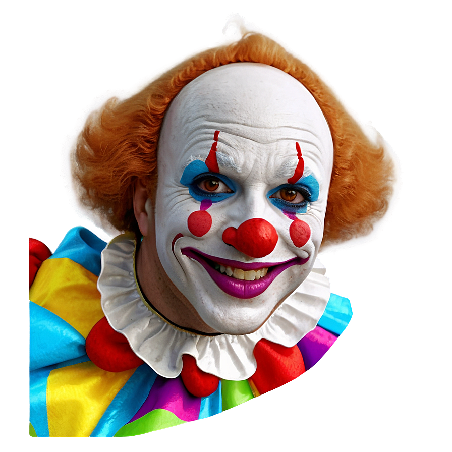 Cheerful Clown Portrait Png Rkt