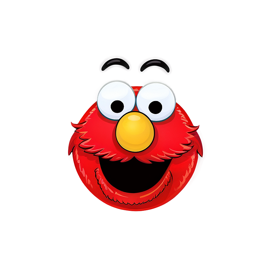 Cheerful Elmo Face For Cookies Png Kxn