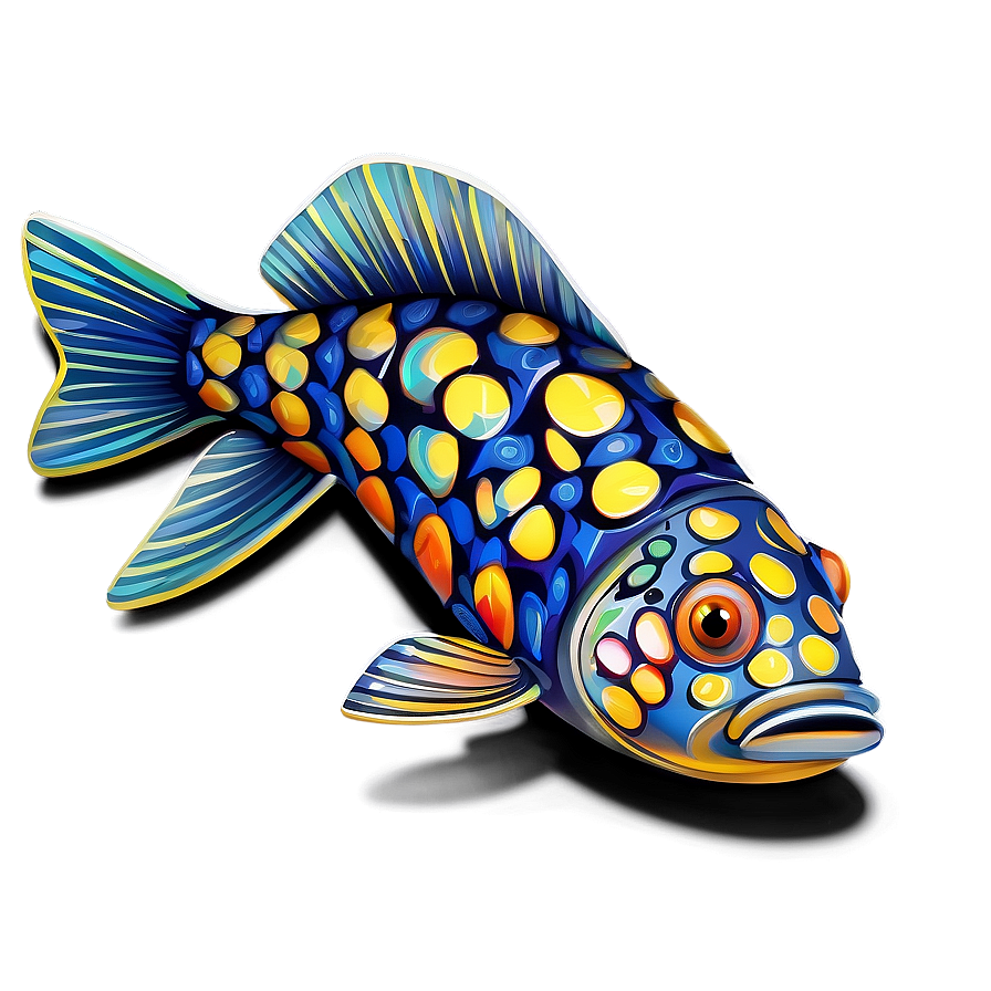 Cheerful Fish Design Png Cwe68