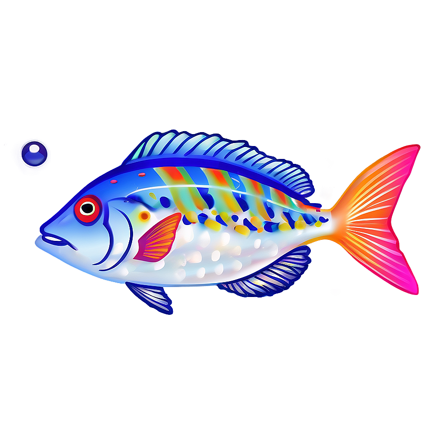 Cheerful Fish Design Png Dam