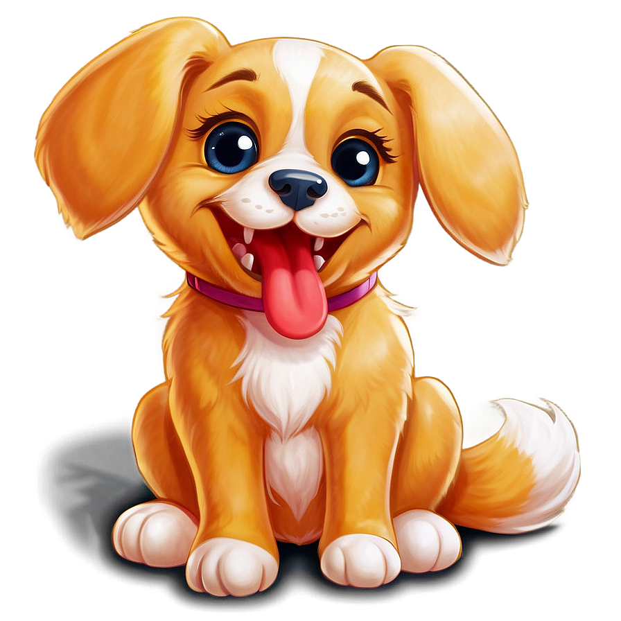 Cheerful Kawaii Puppy Png Nqj91