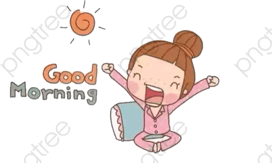 Pretty Girl I Commercial - Good Morning With Cartoons, HD Png Download PNG with transparent background