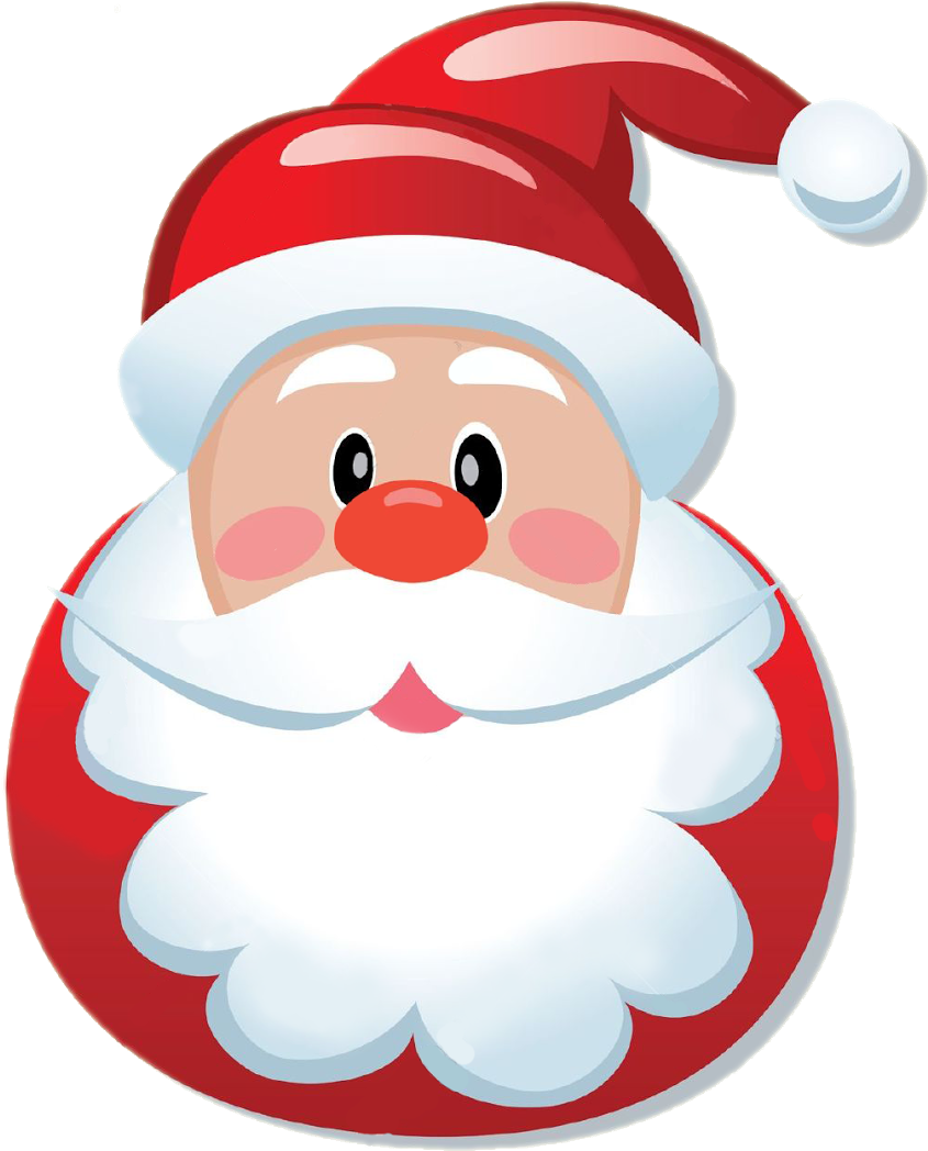 Cheerful Santa Claus Cartoon Portrait