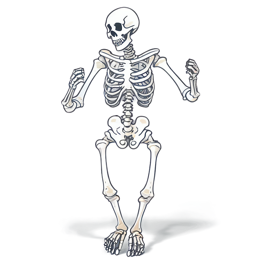 Cheerful Skeleton Dancing Png Atr41