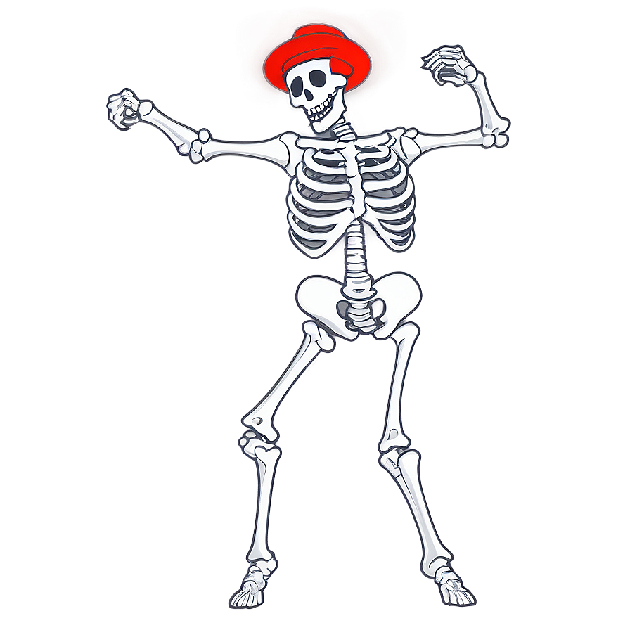 Cheerful Skeleton Dancing Png Gyk89