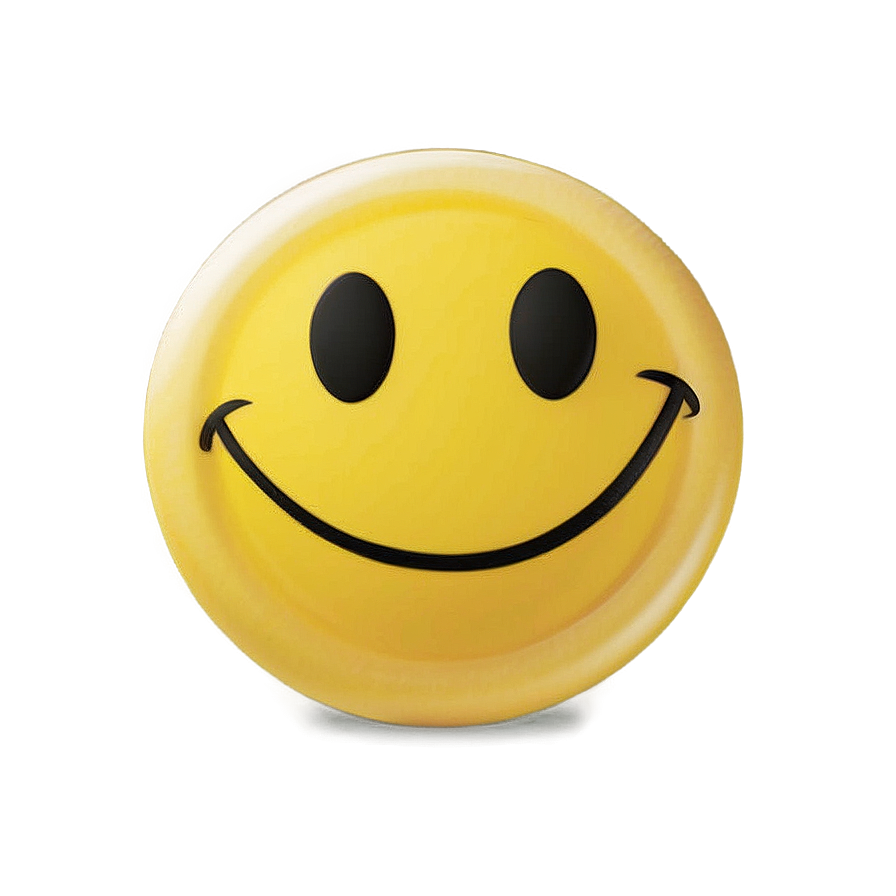 Cheerful Yellow Smiley Face Png 94