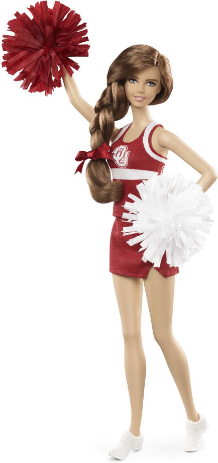 Barbie Cheerleader - University Of Oklahoma Barbie Doll, HD Png Download PNG with transparent background