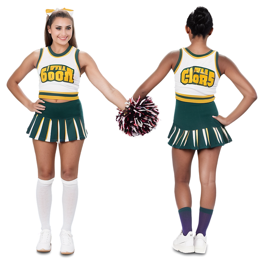 Cheerleader Team Pose Png 05252024