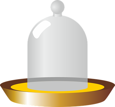 Cheese Dome Cover Clipart PNG with transparent background