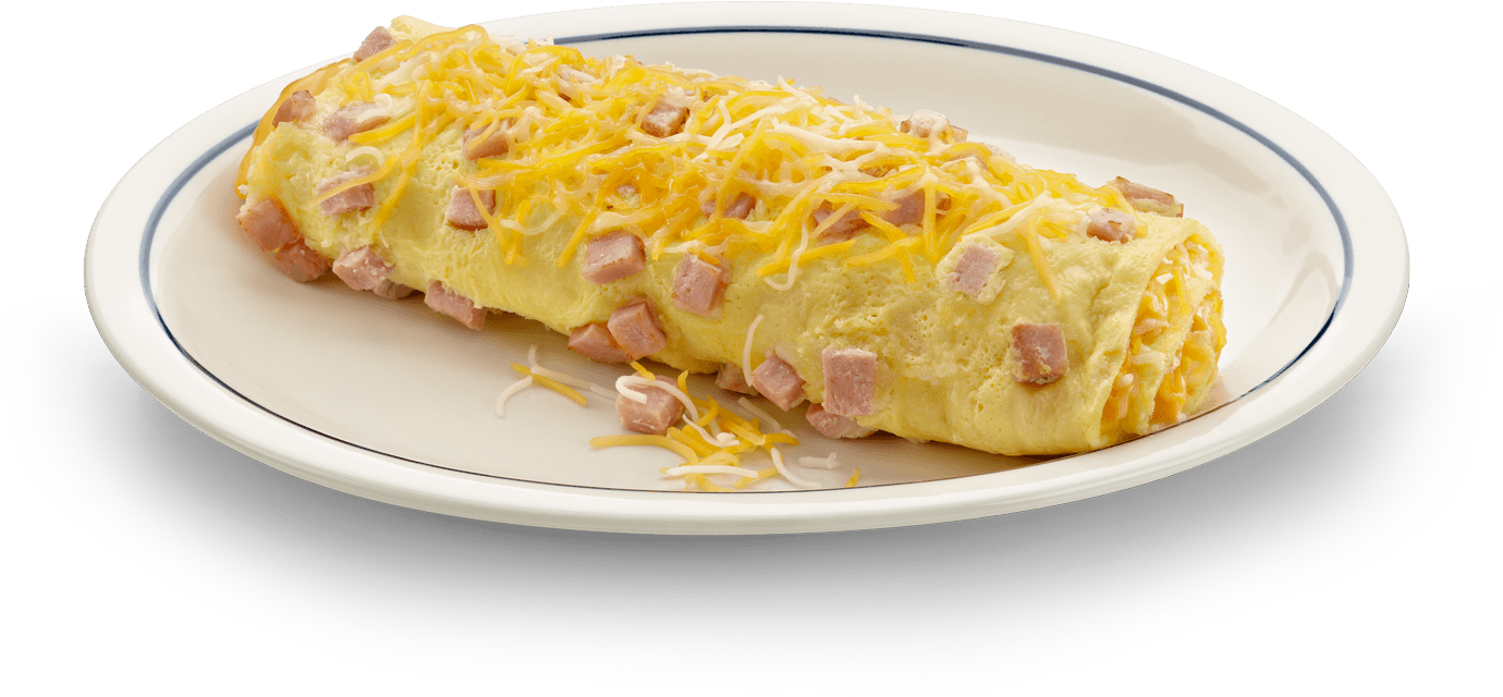 Cheese Ham Omelette Dish