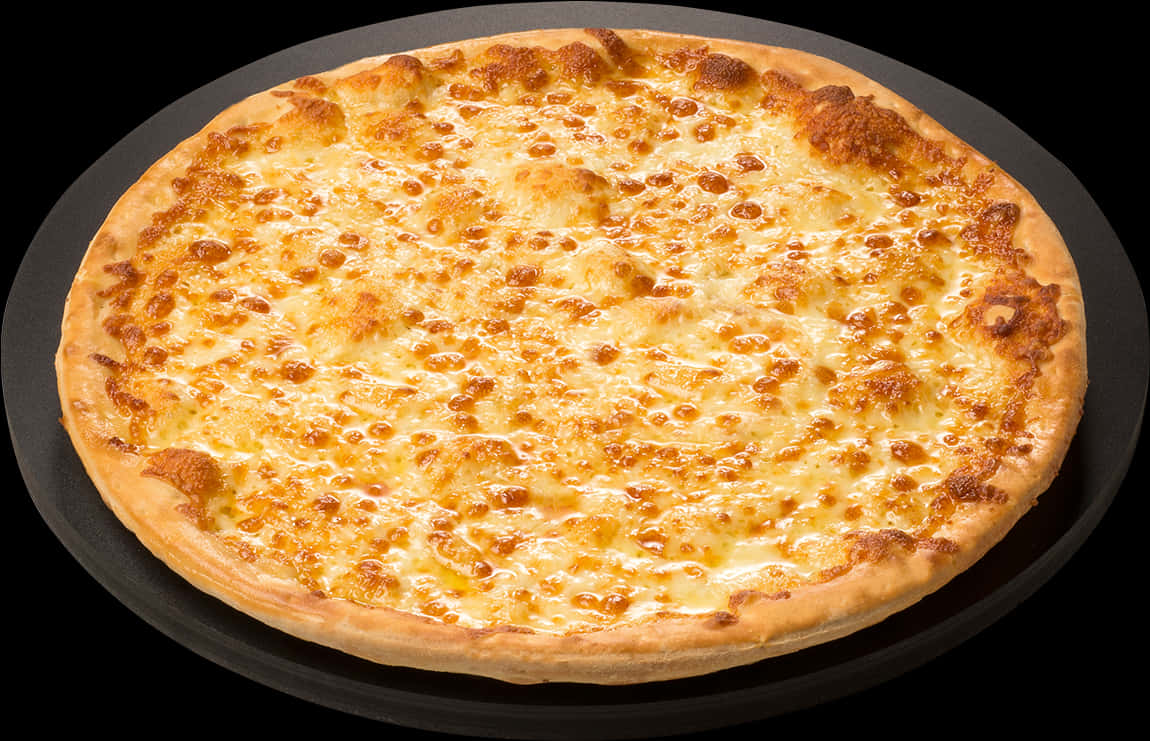 Cheese Pizza Top View PNG with transparent background