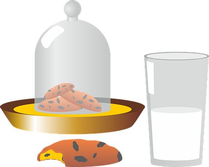 Cheese Platterand Milk Glass PNG with transparent background