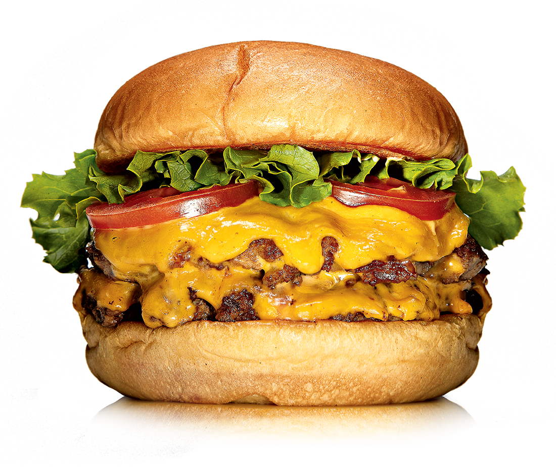Cheeseburger Deluxe Mouthwatering PNG with transparent background