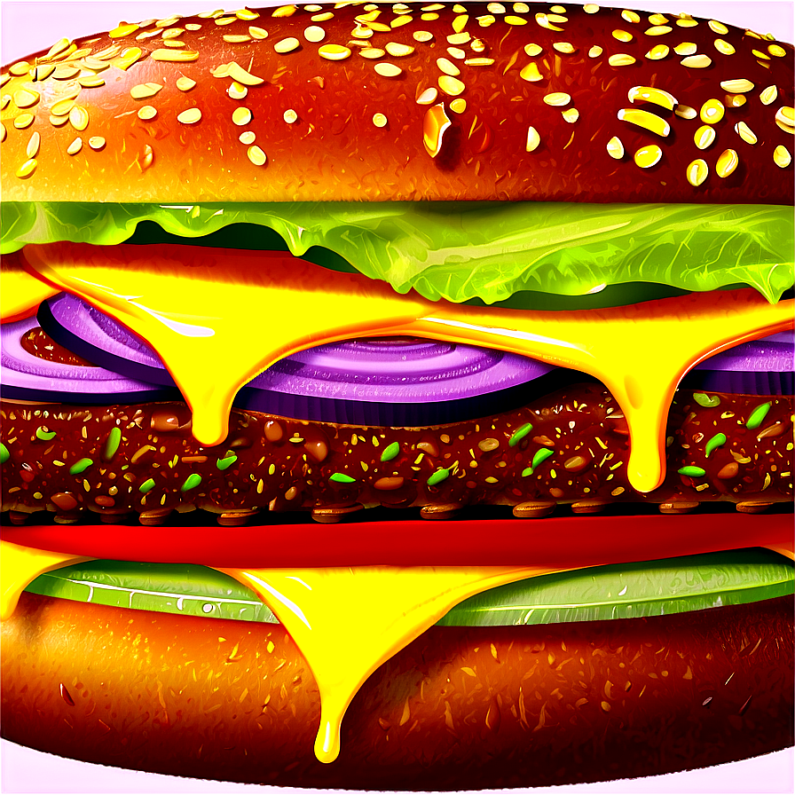 Cheeseburger With Honey Mustard Png 05242024