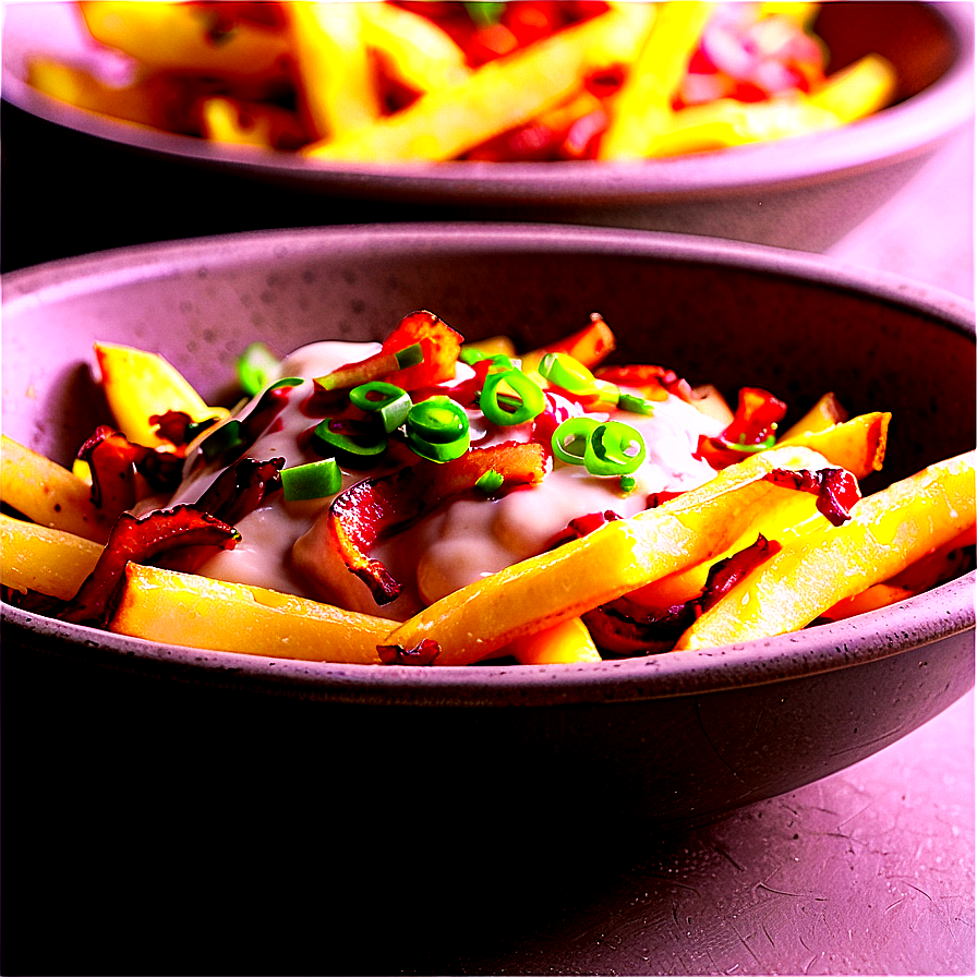 Cheesy Bacon Ranch Fries Png Pes