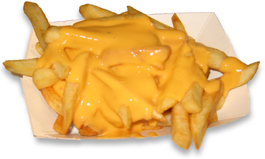 Cheesy Fries Dish.png PNG with transparent background