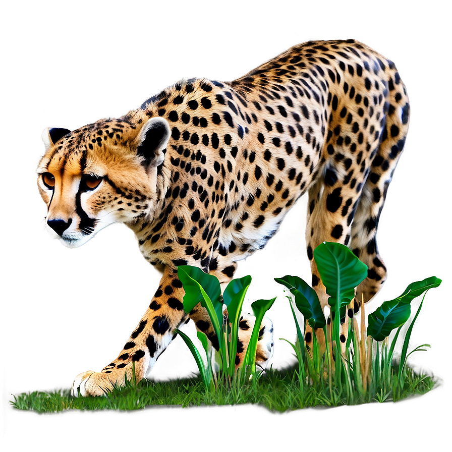 Cheetah On The Prowl Png Rtr32