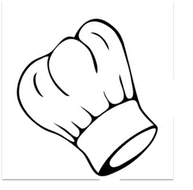 Chef Hat Sketch Illustration PNG with transparent background